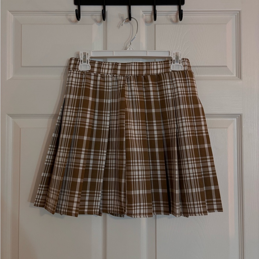 Fashion Nova Plaid pleated skirt